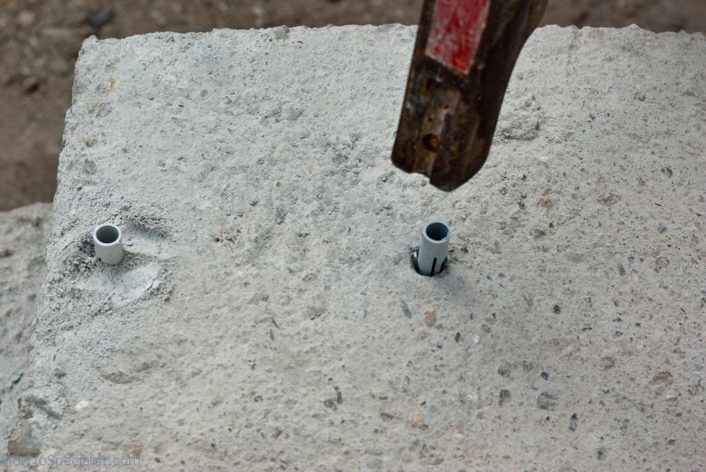 Installing anchors in concrete