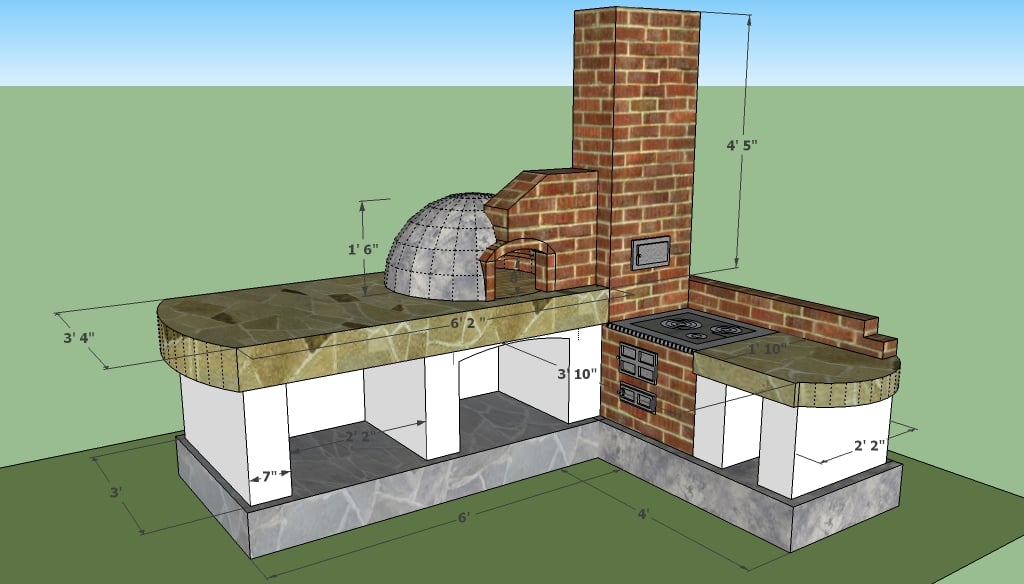Outdoor kitchen free plans | HowToSpecialist - How to Build, Step by