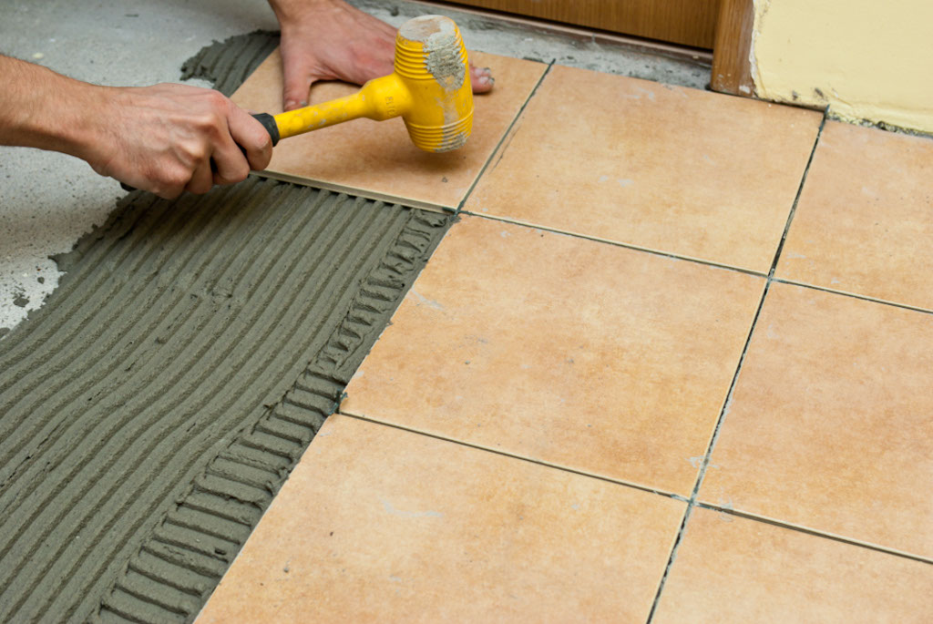 how to use tile adhesive
