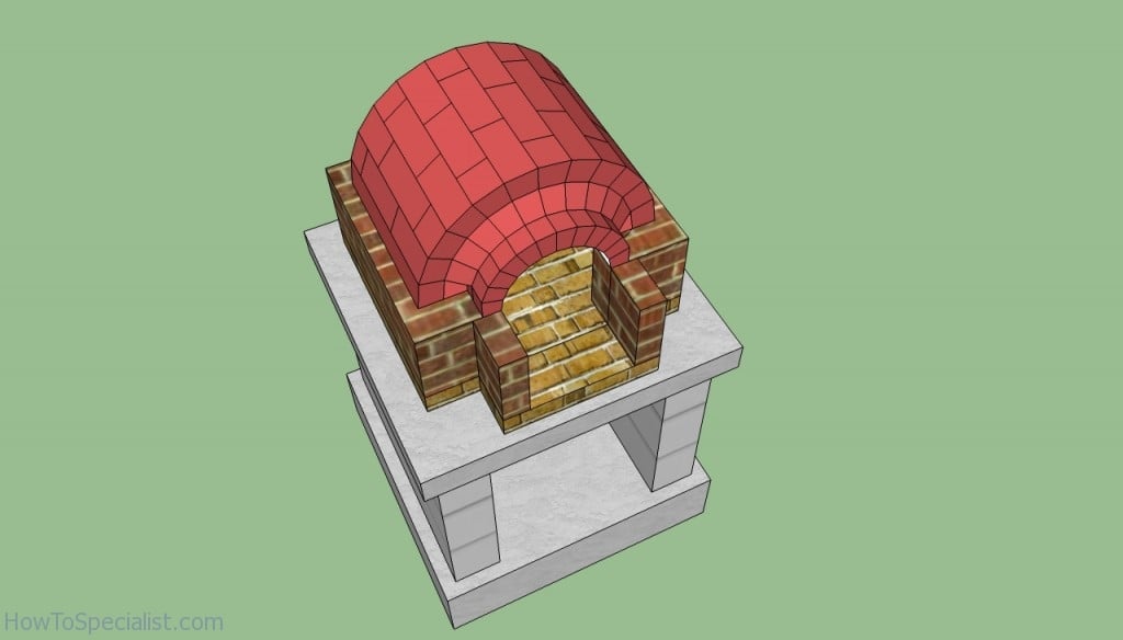 Wood fired oven chimney arch plans