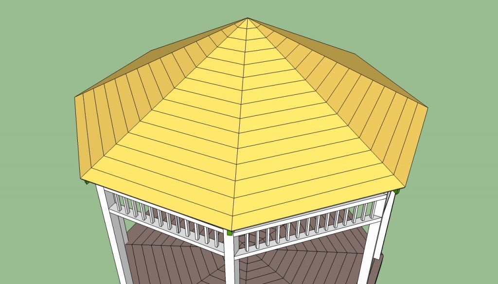 Gazebo roof structure