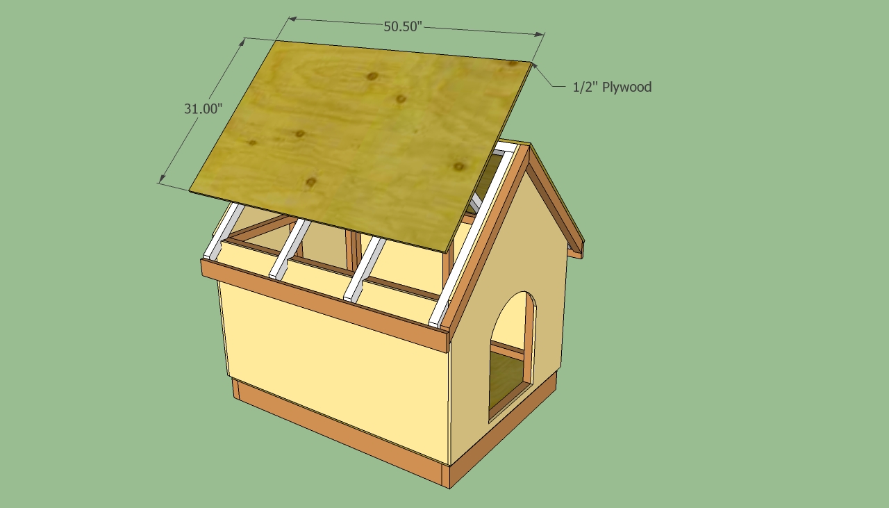Dog House Plans Free Howtospecialist How To Build Step By Step Diy