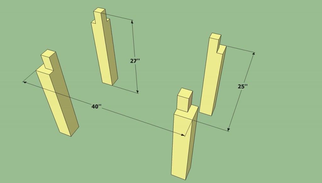 Building patio table