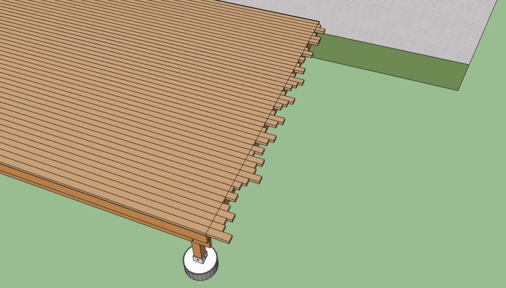 Cutting decking boards