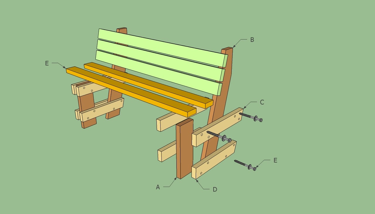 Deck Bench Plans Free HowToSpecialist - How to Build 