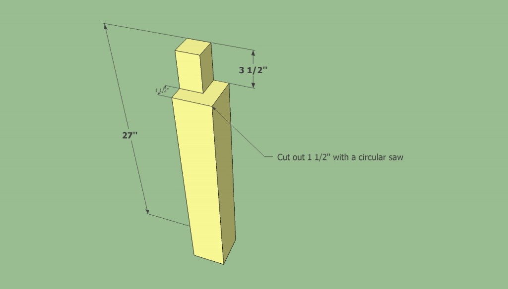 Patio table legs