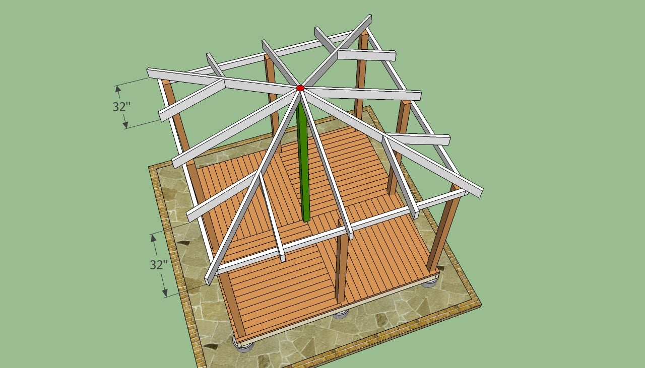 Square Gazebo Plans HowToSpecialist How To Build Step By Step DIY
