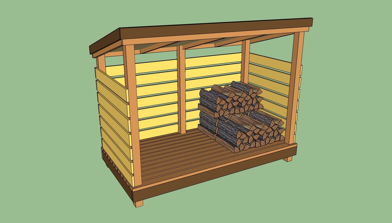 ... shed designs How to build a wood shed Firewood storage shed plans