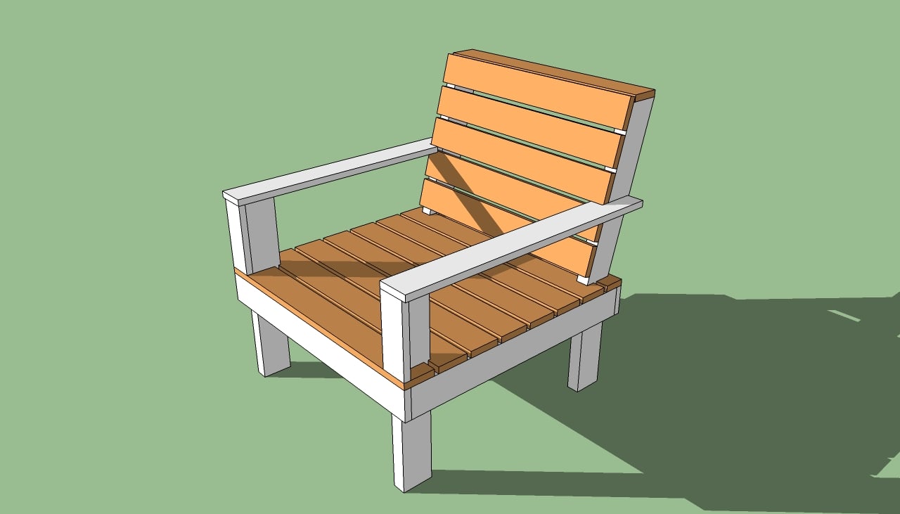 Outdoor Chair Plans  HowToSpecialist - How to Build, Step by Step DIY 