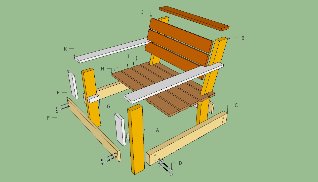 Pics Photos - How To Build A Comfy Wooden Deck Chair