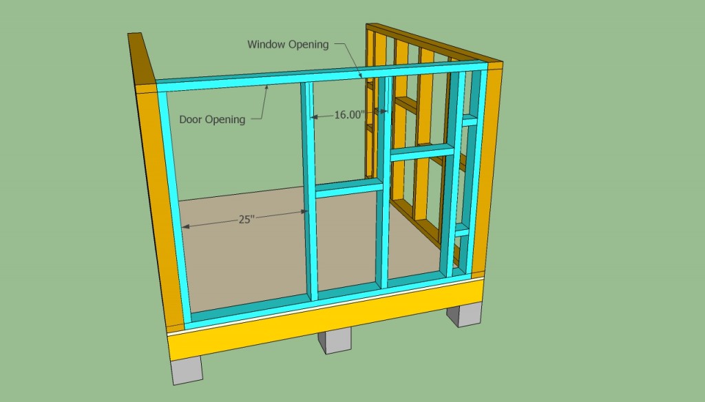 Playhouse front wall plans