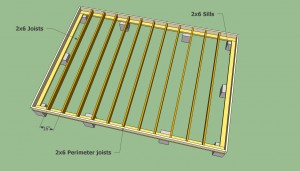 Floor Joist Storage Shed Plans