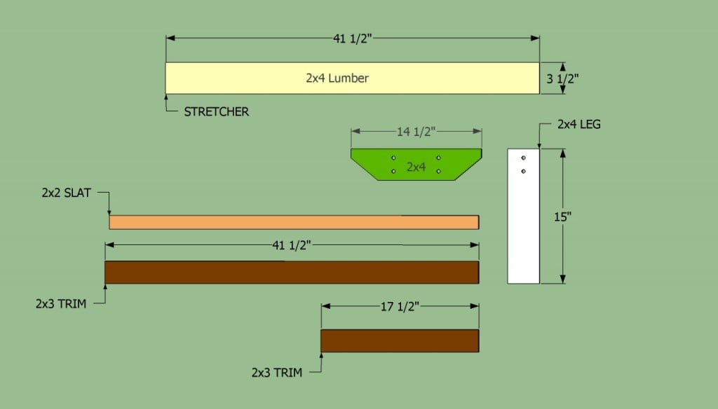 Park Bench Components