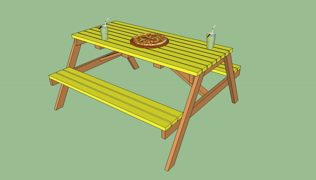 How to build a picnic table