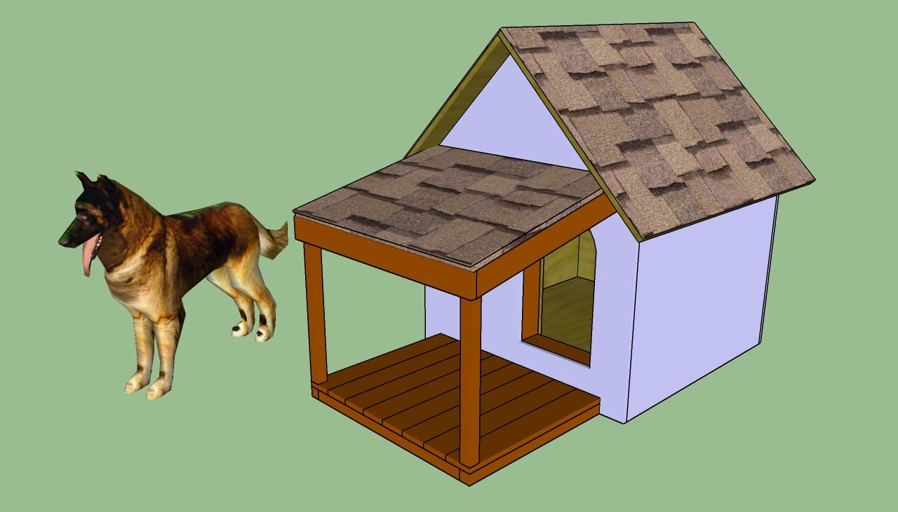 dog house How to build a dog house roof How to build an insulated dog 