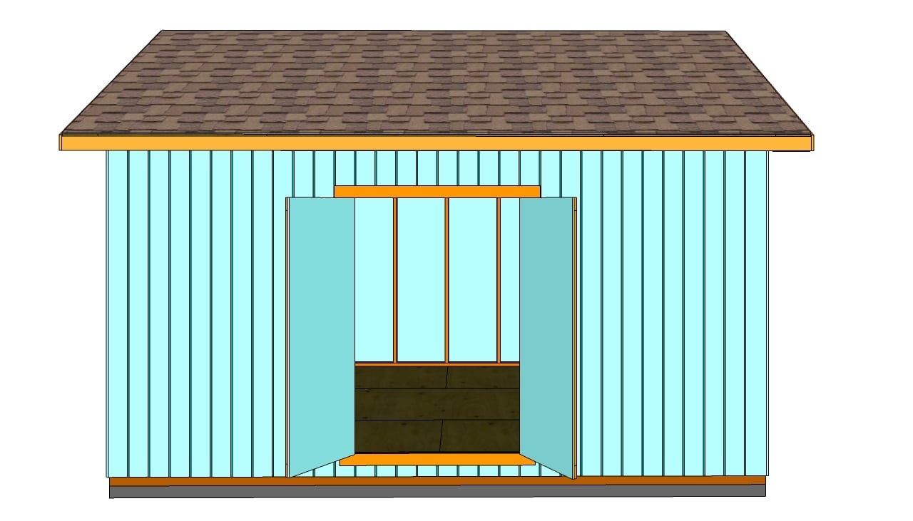 How to build double shed doors