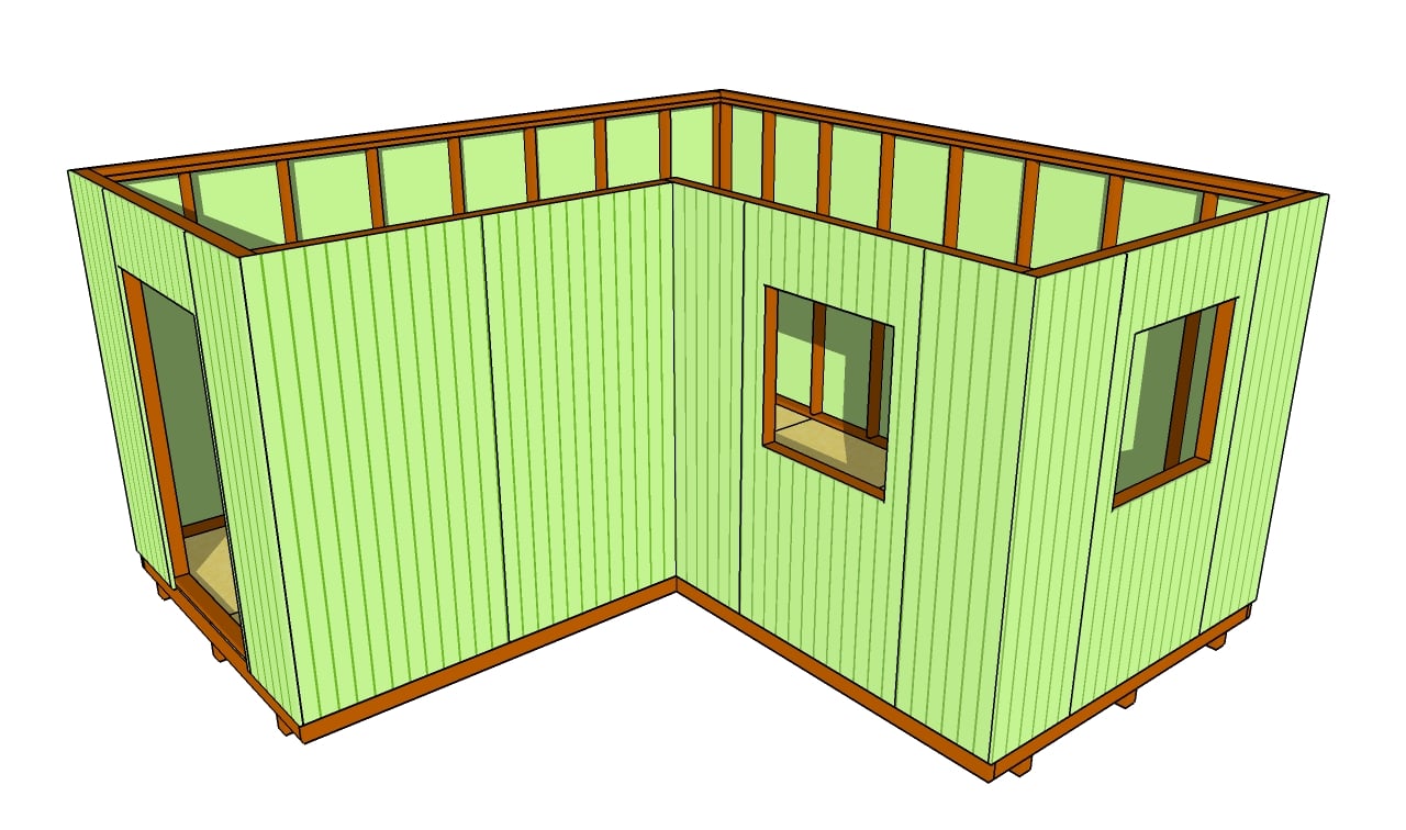 How to install siding on a shed