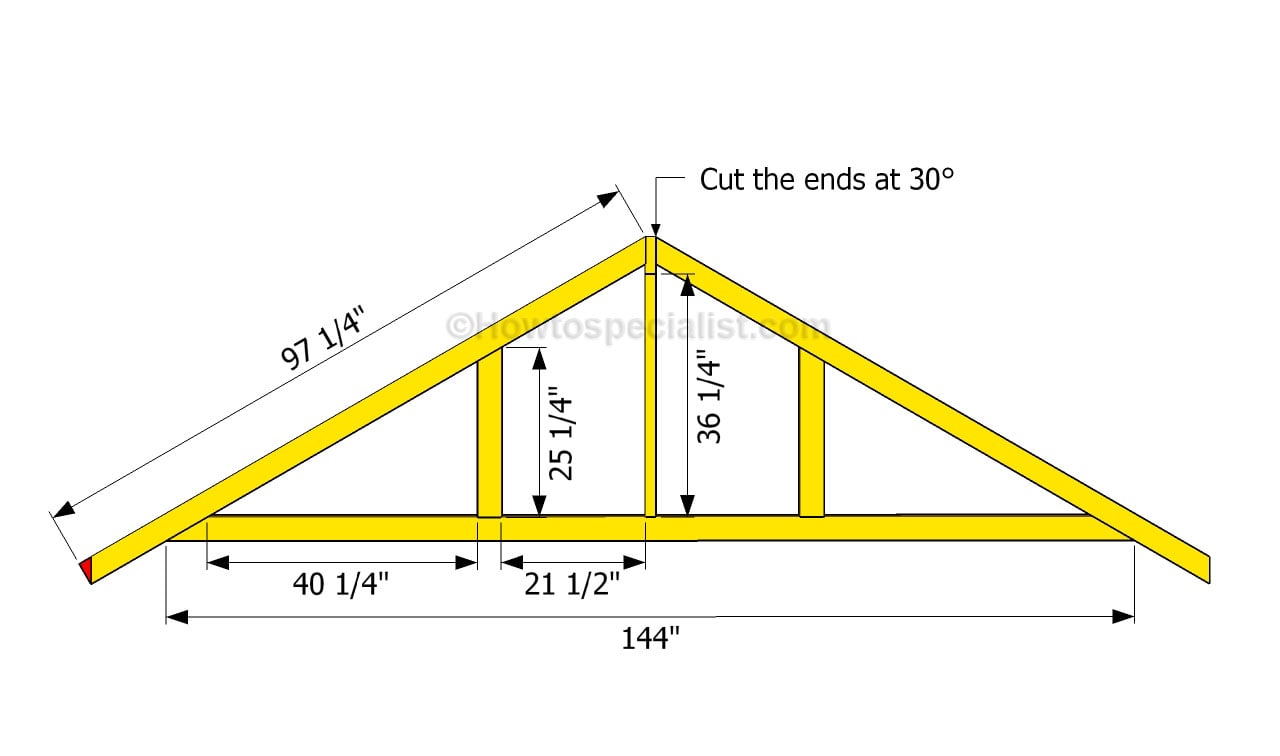 Wooden How To Build A Rafter PDF Plans