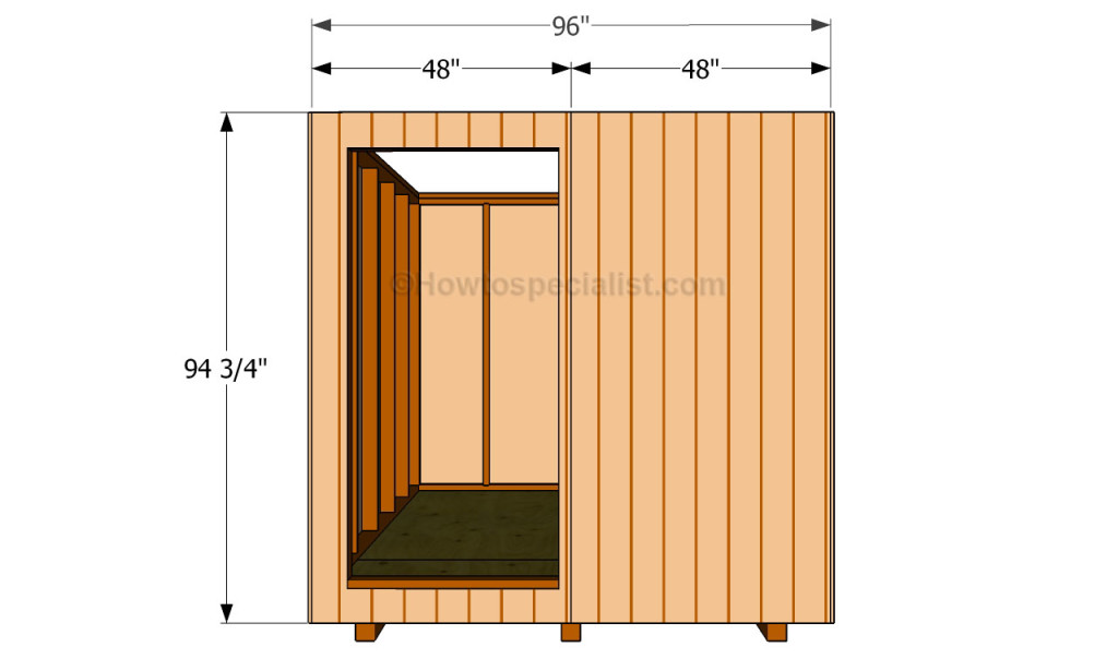 Attaching the siding to the front face