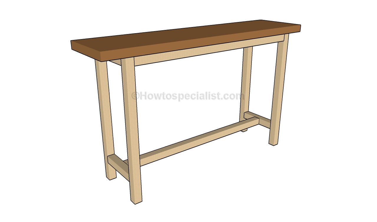 Console Table Plans HowToSpecialist - How to Build, Step 
