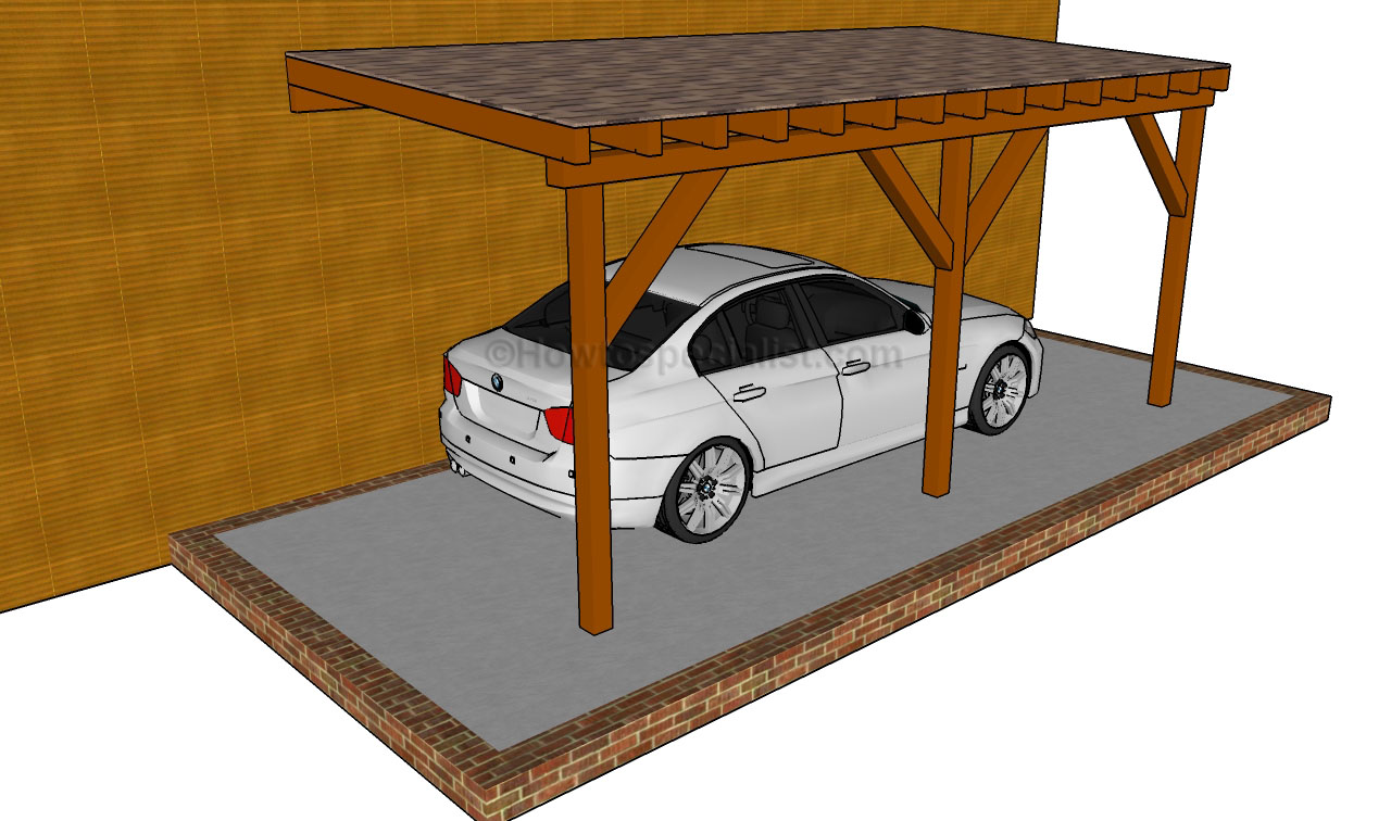 Woodwork Attached Carport Plans Free PDF Plans