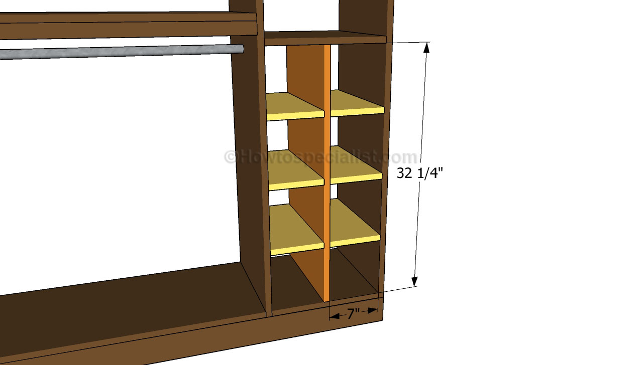 Woodsmith Closet Organizer Standard Plan & Premium Shop Drawings