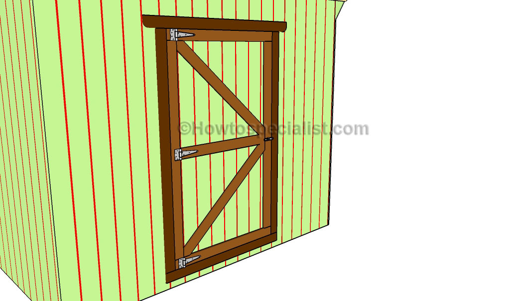 Shed door plans | HowToSpecialist - How to Build, Step by Step DIY 