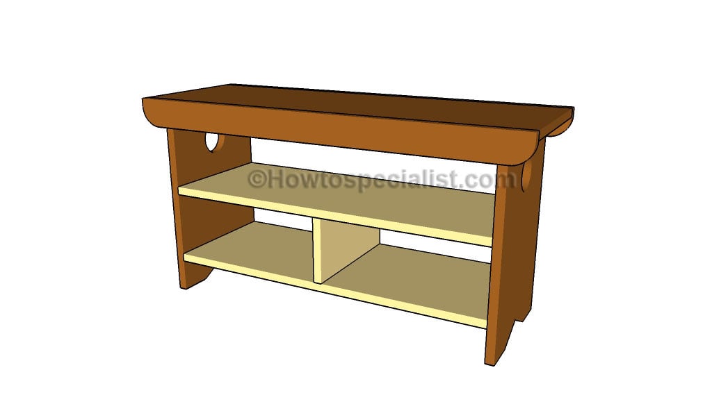 Storage bench plans | HowToSpecialist - How to Build, Step by Step DIY