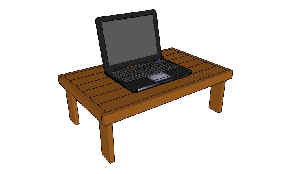 Laptop Desk Plans | HowToSpecialist - How to Build, Step by Step DIY ...