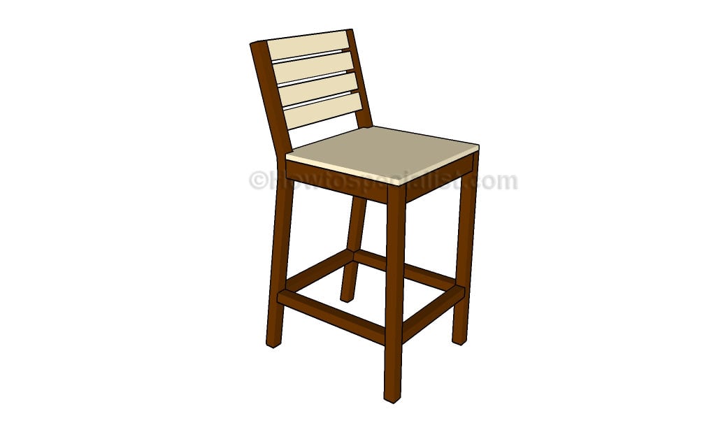 Bar Stool Plans HowToSpecialist How to Build, Step by Step DIY Plans