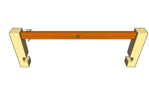 Building the frame of the bench