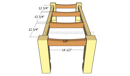 Fitting the seat supports