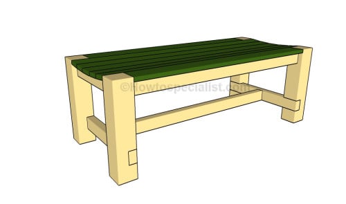 How to build a patio bench