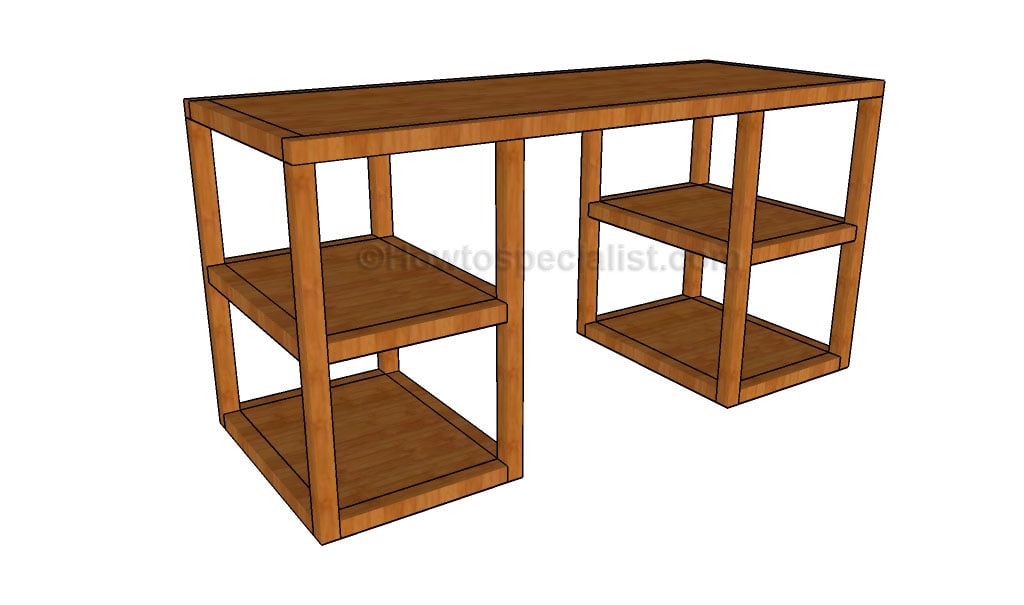 Desk woodworking plans | HowToSpecialist - How to Build, Step by Step 