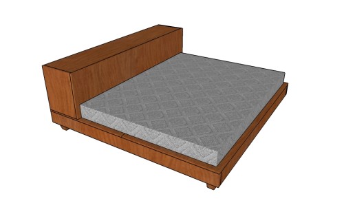 Platform storage bed frame plans