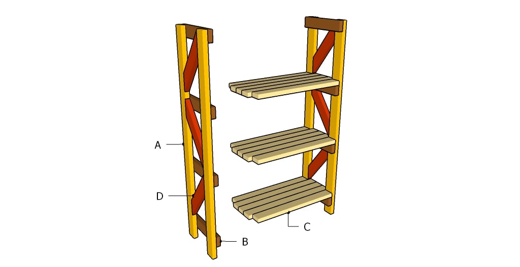 Storage Shelves Plans | HowToSpecialist - How To Build, Step By Step ...