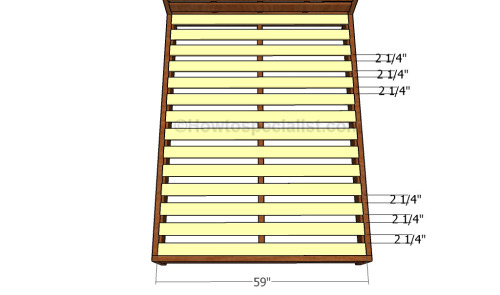 Fitting the support slats