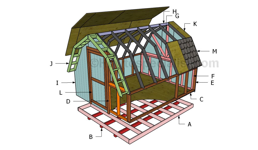 How to build a barn shed roof HowToSpecialist - How to Build, Step
