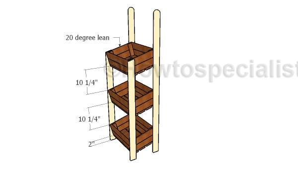 Assembling the crate display