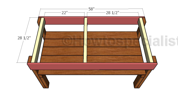 Assembling the tabletop frame