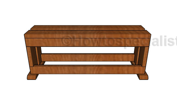 Build a wood saw bench