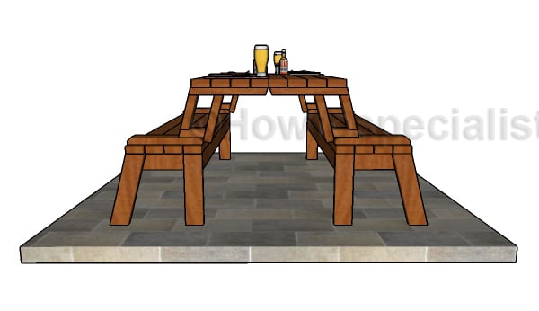 Folding Picnic Table Plans | HowToSpecialist - How to ...