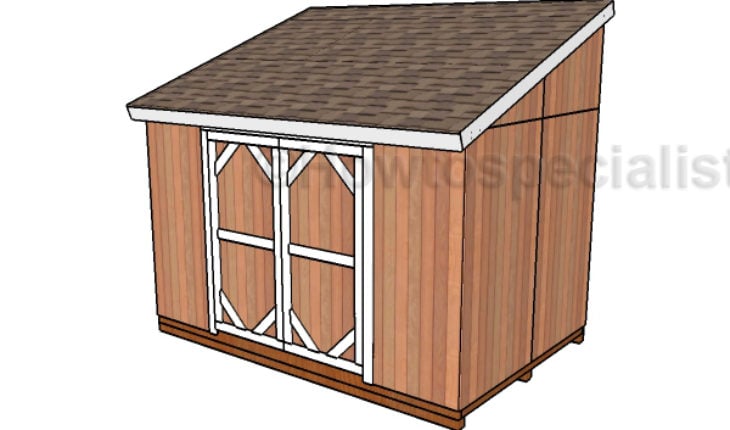 8x12 Lean to Shed Plans | HowToSpecialist - How to Build 