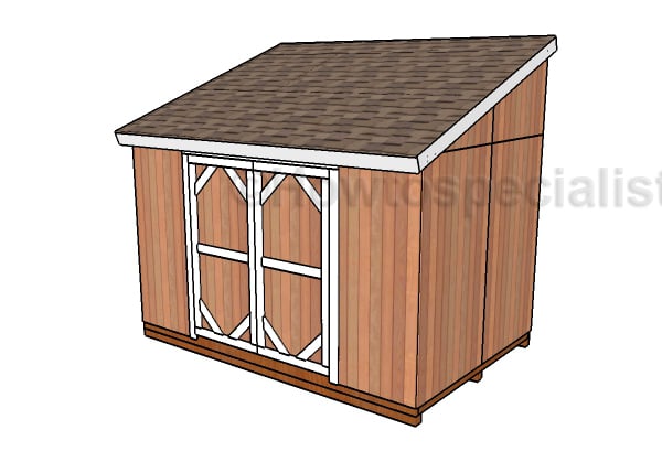 8x12 Lean to Shed Plans
