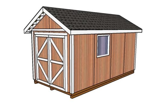 8x16 Gable Shed Plans