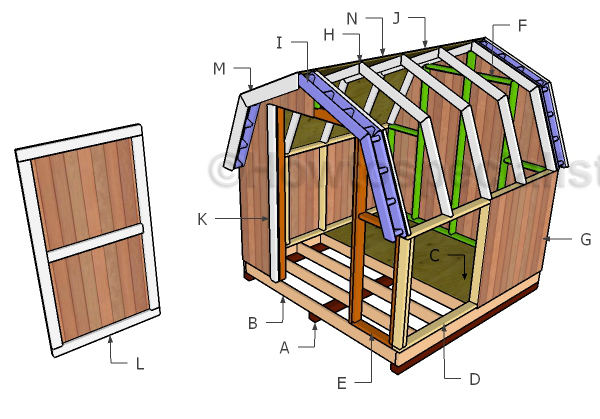 Mini Barn Shed Plans | HowToSpecialist - How to Build, Step by Step DIY  Plans