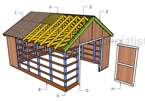 16x20 Pole Barn Roof Plans