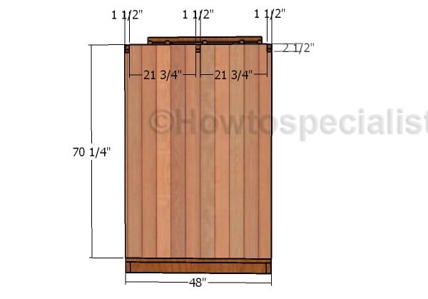 Fitting the back wall siding