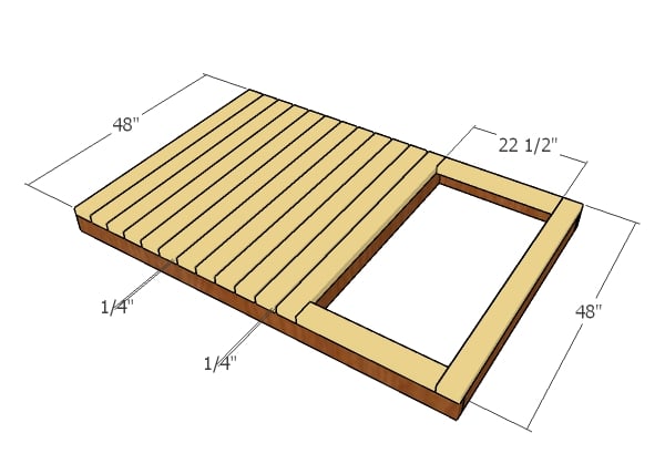 Fitting the decking