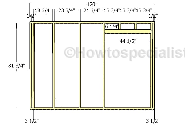 Front wall frame